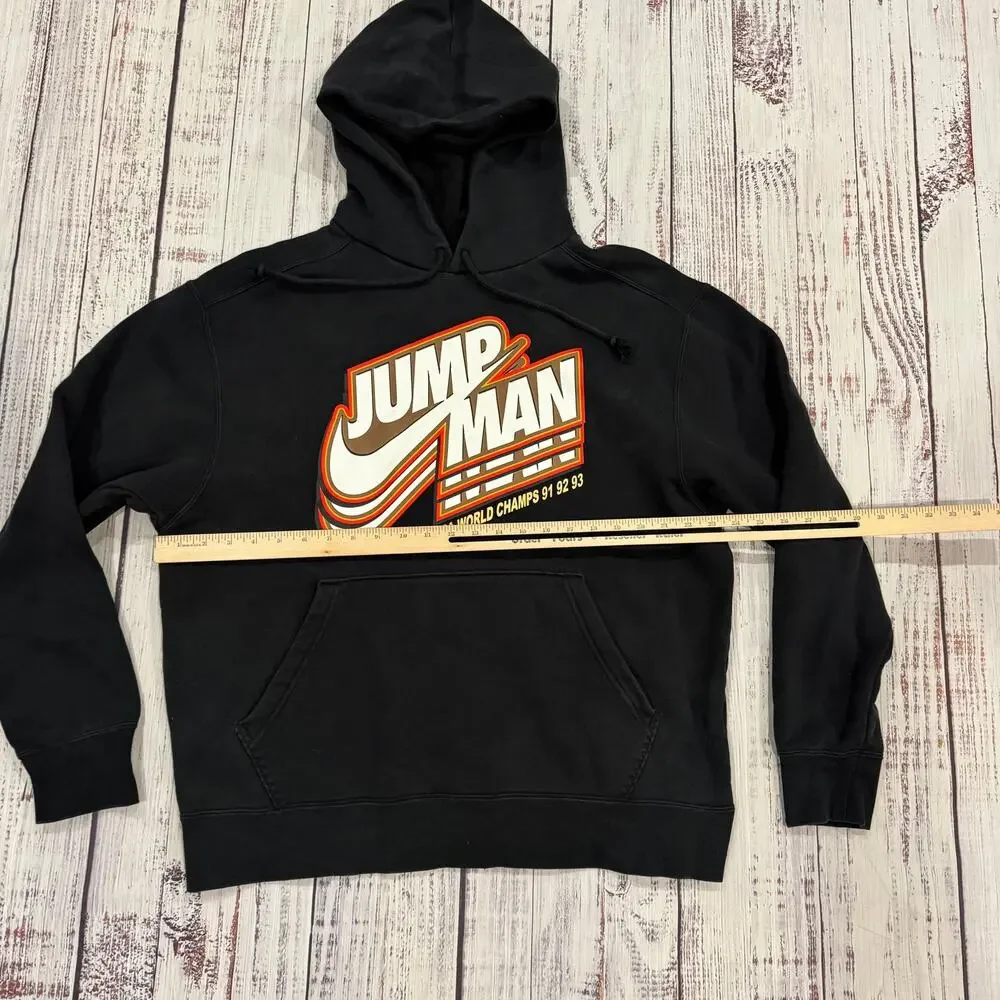 Jordan Jumpman Fleece Hoodie NBA World Champs 91 92 93 Black XL DC9604-010